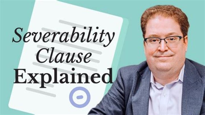 How to define severability clause?