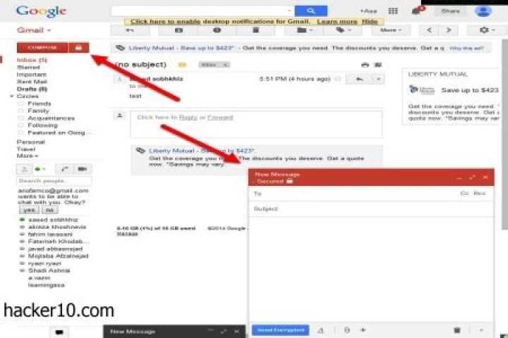 How to encrypt gmail?