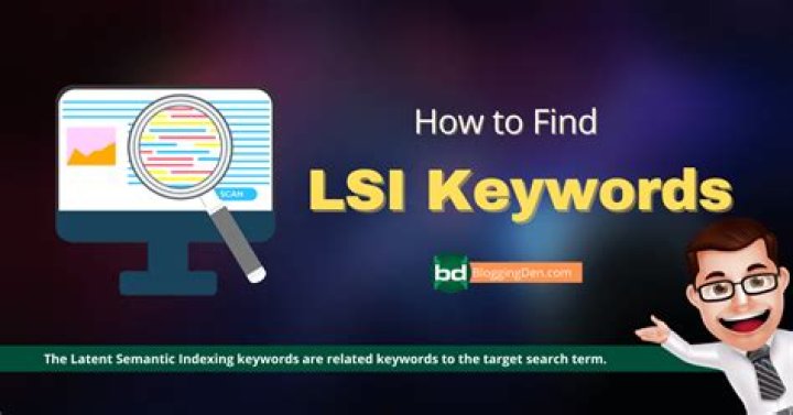 How to find lsi keywords?