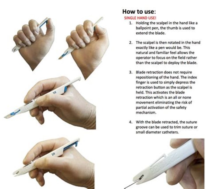 How to hold a scalpel?