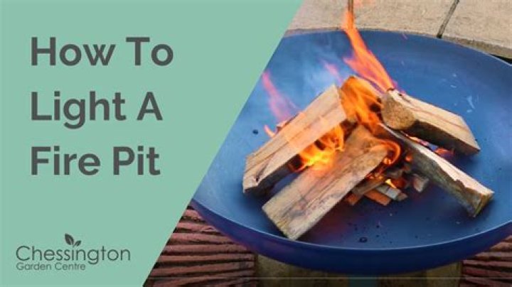 How to light a fire pit coal?