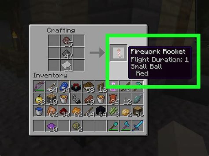 How to make a firework in minecraft?