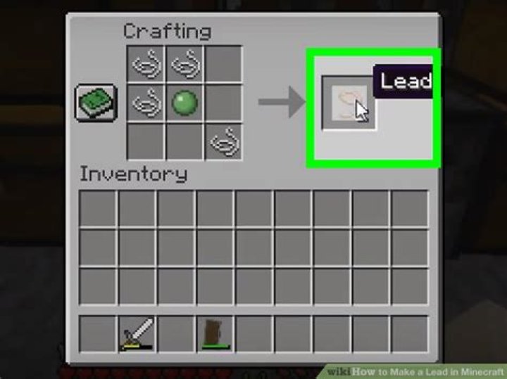 How to make a lead in minecraft?