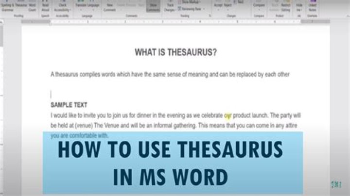 How to make a thesaurus?