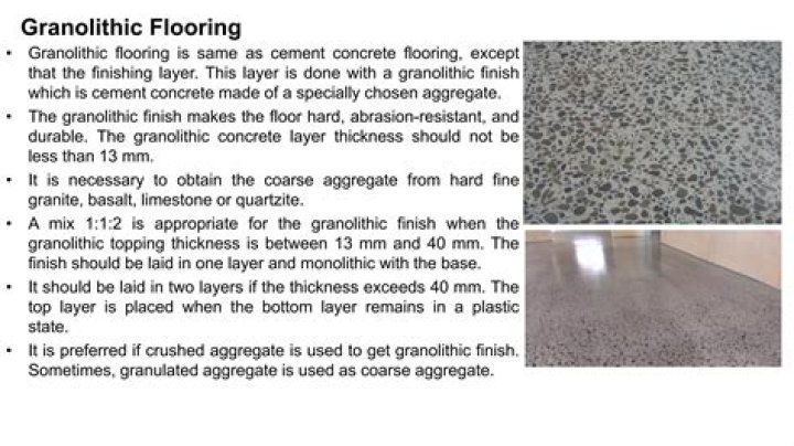 How to make granolithic floor finish?