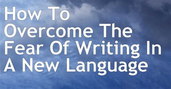 How to overcome the fear of writing?