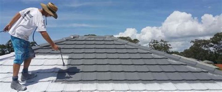 How to paint sloped roof?
