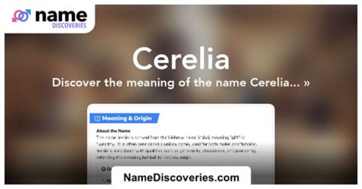 How to pronounce cerelia?