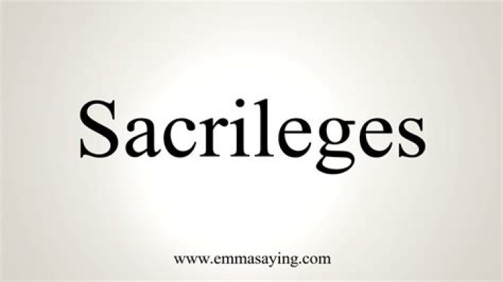 How to pronounce sacrileges?