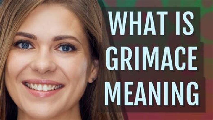 How to put grimacing in a sentence?
