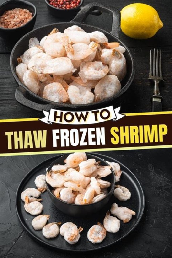 How to quickly thaw frozen shrimp?