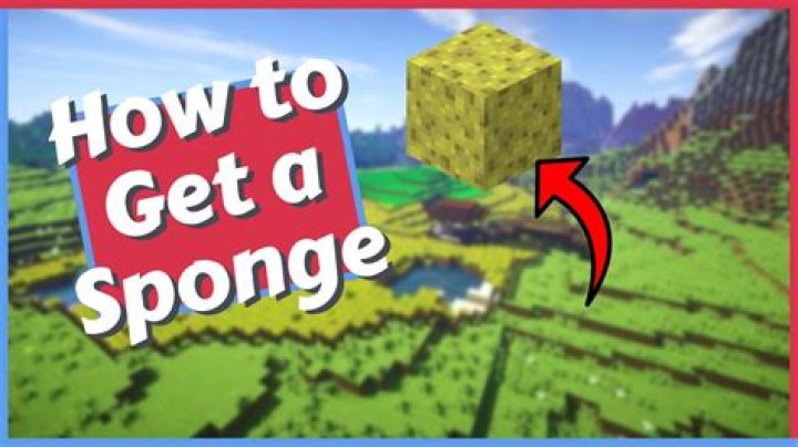 How to sponge in minecraft?