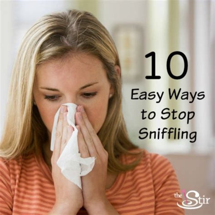 How to stop sniffling?