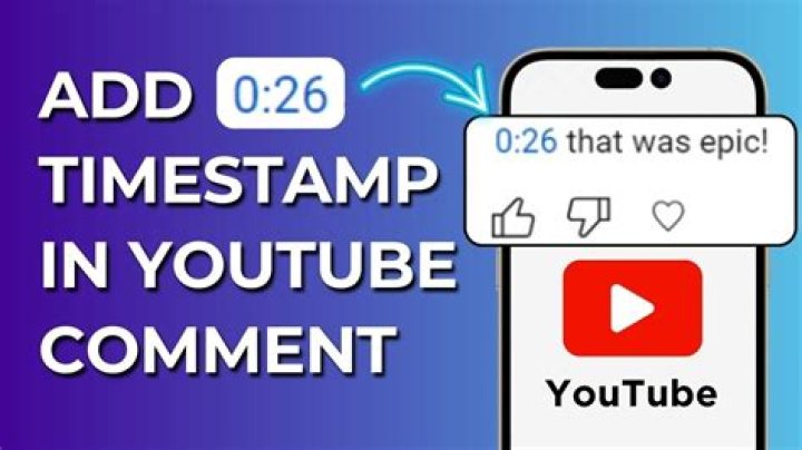 How to timestamp youtube comments?