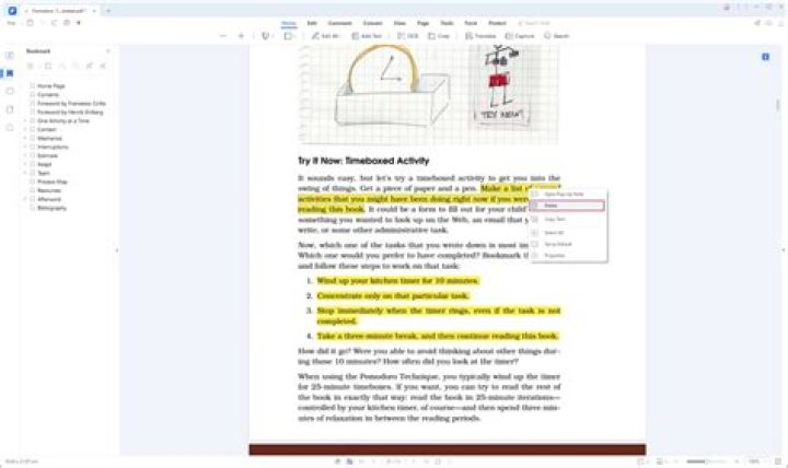How to undo highlighting in pdf?