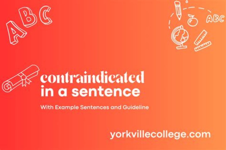 How to use contraindicated in a sentence?
