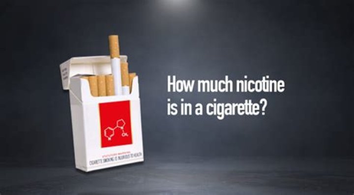 In a cigarette how much nicotine?