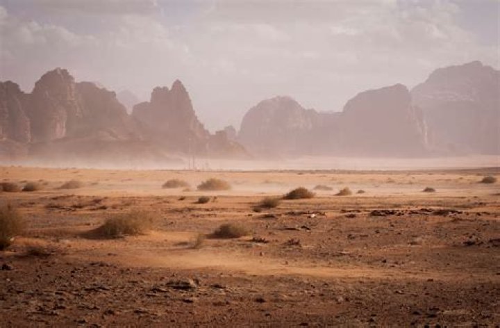 In a dry and parched land?