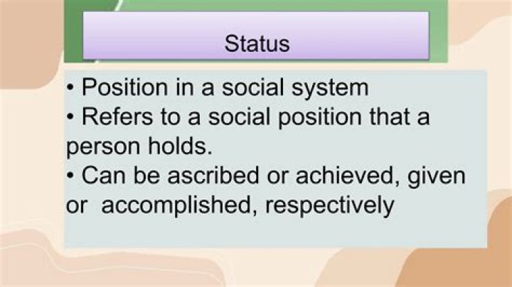 In ascribed status is a social position?