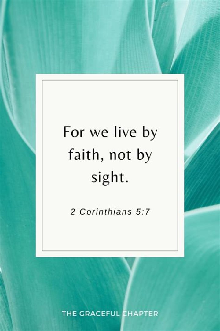 In bible about faith?