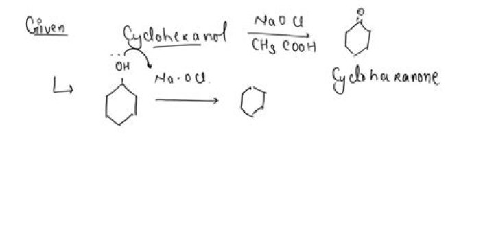 In the hypochlorite oxidation of cyclohexanol to cyclohexanone what purpose?