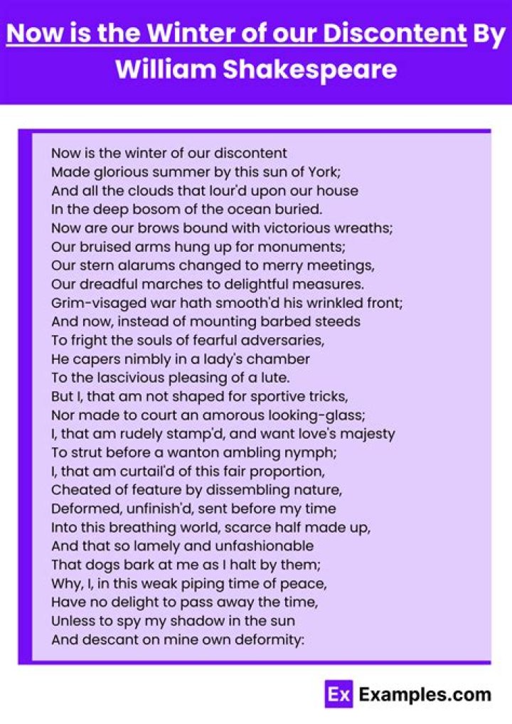 In the winter of our discontent quote?