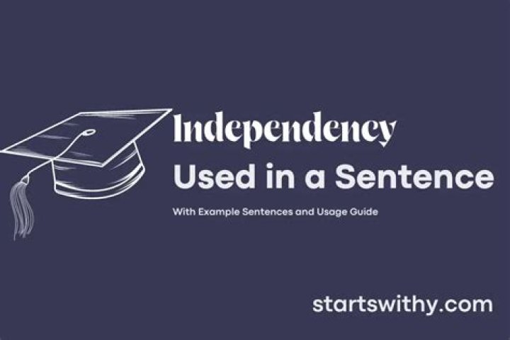 Independency in a sentence?