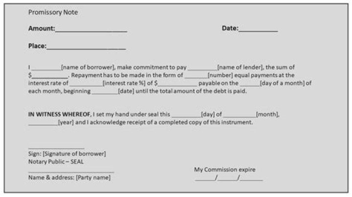 Is a bank note a promissory note?