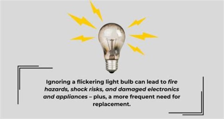 Is a flickering light bulb dangerous?