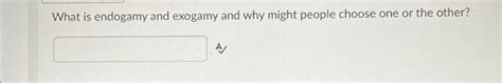 Is endogamy and exogamy?