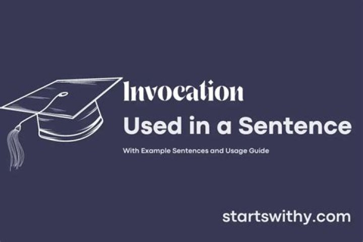 Is invocation in sentence?