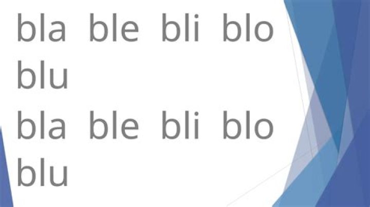 Is it bla bla or blah blah?