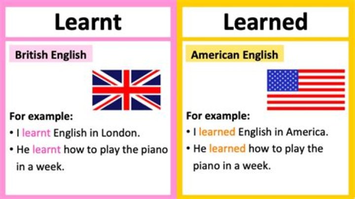 Is it learned or learnt uk?