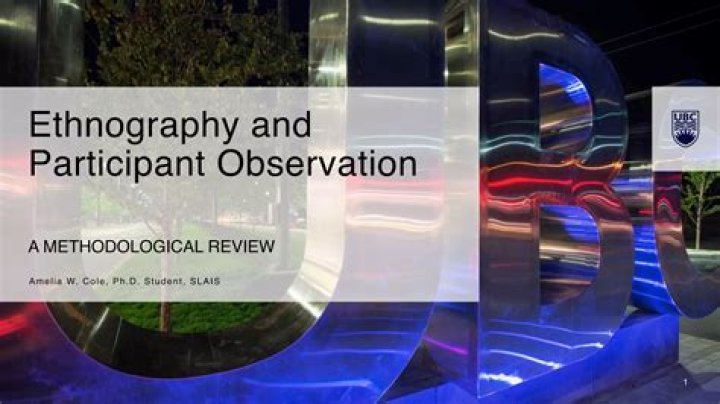 Is participant observation ethnography?