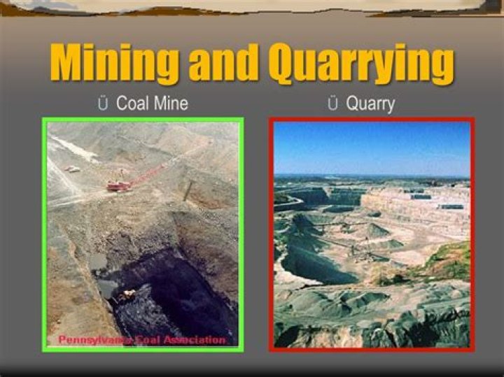 Is quarrying and mining the same?