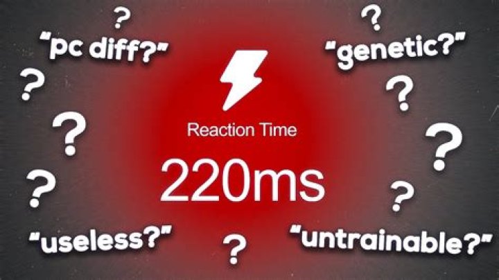 Is reaction time trainable?