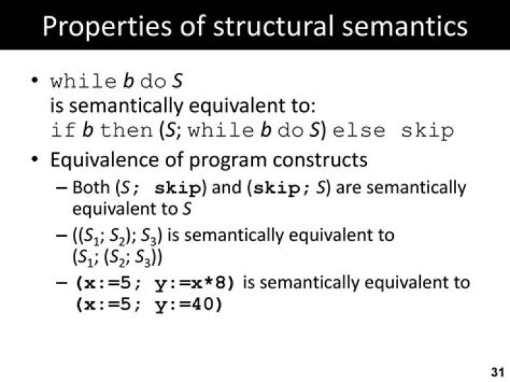 Is semantically equivalent to?