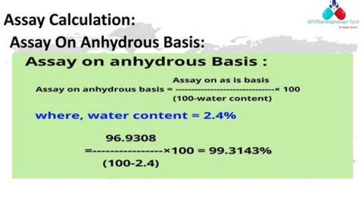 On anhydrous basis calculation?