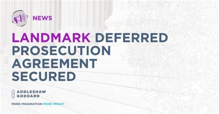 On deferred prosecution agreement?