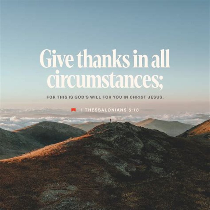 On give thanks to god?
