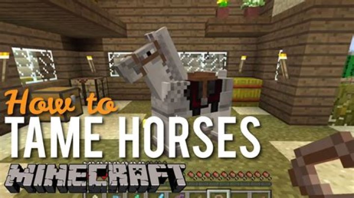 On minecraft how do you tame a horse?