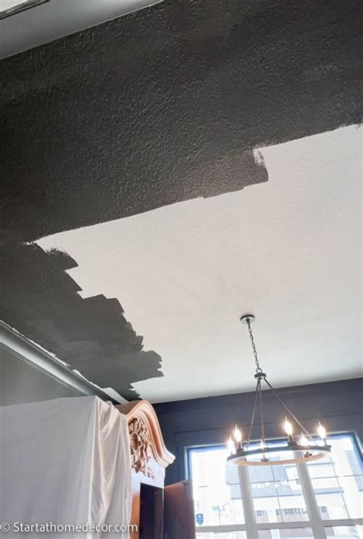 Should i paint a knockdown ceiling?