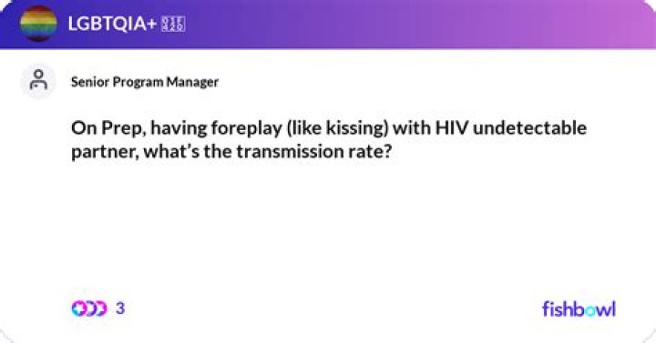 Should i take prep if my partner is undetectable?