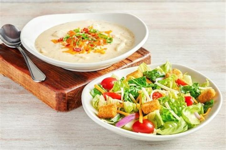 Should soup or salad be served first?