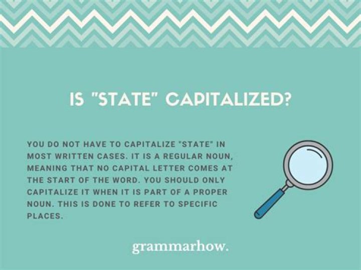 Should state house be capitalized?