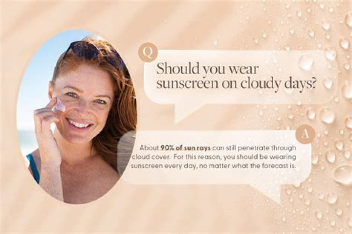 Should you wear sunscreen on a cloudy day?