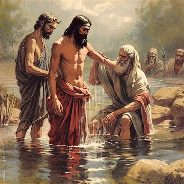 Was jesus baptized in water?