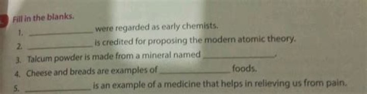 Were regarded as early chemists?