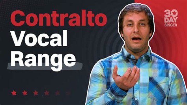 What's contralto vocal range?
