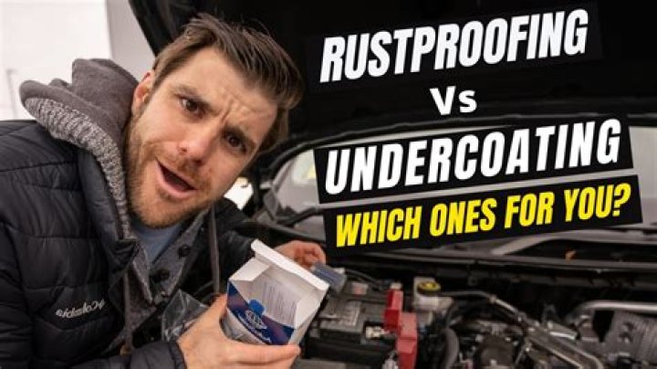 What's the difference between rustproofing and undercoating?